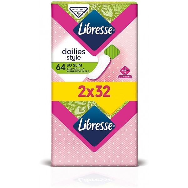 Фото - Прокладки гигиенические Libresse Daily Fresh Normal 64 шт. (7322540575477) Фото - Прокладки гигиенические Libresse Daily Fresh Normal 64 шт. (7322540575477)