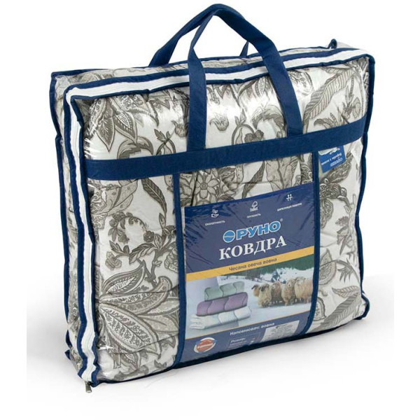 Фото - Одеяло демисезонное полуторное Руно 140х205 шерстяное Comfort+ Luxury бязь (321.02ШК+У_Luxury)