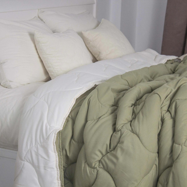 Фото - Одеяло всесезонное полуторное ТЕП DUO SEASON 150х210 см Оливковый/Молочный (1-04743_33890) Фото - Одеяло всесезонное полуторное ТЕП DUO SEASON 150х210 см Оливковый/Молочный (1-04743_33890)