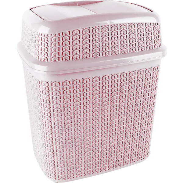 Фото - Бак для мусора UCSAN PLASTIC KNIT 10л пурпурно-розовый (102302.1)