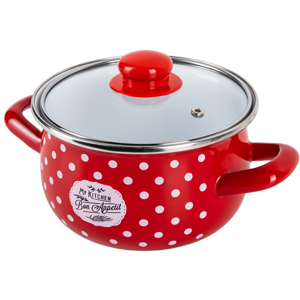 Фото - Кастрюля Gusto Красный мухомор 16 см 2,1 л