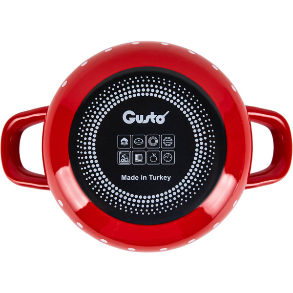Фото - Кастрюля Gusto Красный мухомор 16 см 2,1 л