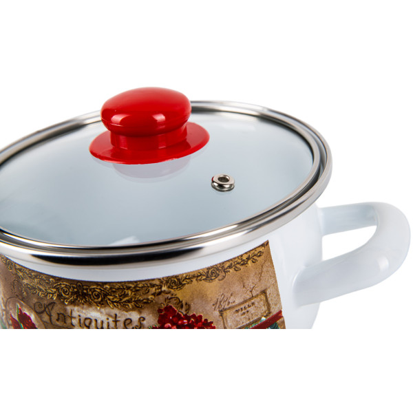 Фото - Кастрюля Gusto GT-T-118-FG Цветочный сад 18 см 3.1 л