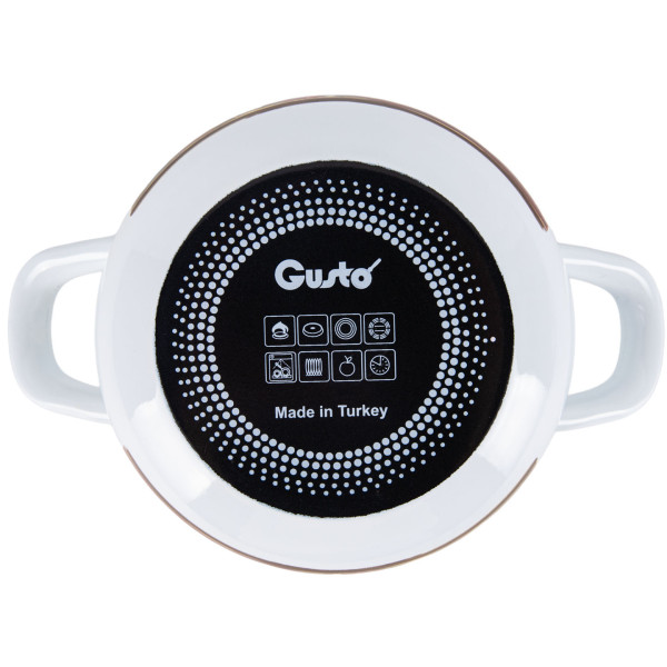 Фото - Кастрюля Gusto GT-T-118-FG Цветочный сад 18 см 3.1 л