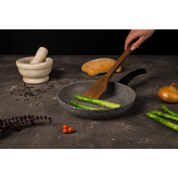 Фото - Сковорода универсальная Biol 24136Р Гранит Грей 24 см