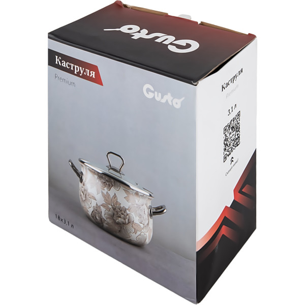 Фото - Кастрюля Gusto Яркие лаймы Premium 18 см 3,1 л (GT-T-118-LI)