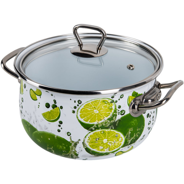 Фото - Кастрюля Gusto Яркие лаймы Premium 18 см 3,1 л (GT-T-118-LI)