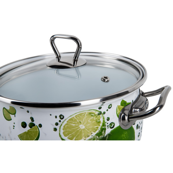 Фото - Кастрюля Gusto Яркие лаймы Premium 18 см 3,1 л (GT-T-118-LI)