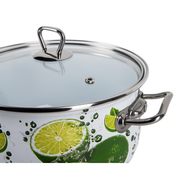 Фото - Кастрюля Gusto GT-T-122-LI Яркие лаймы Premium 22 см 5.1 л