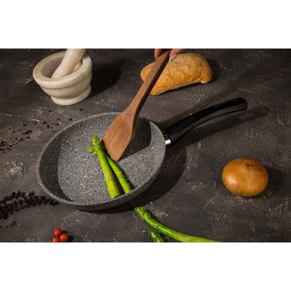 Фото - Сковорода универсальная Biol 24136Р Гранит Грей 24 см