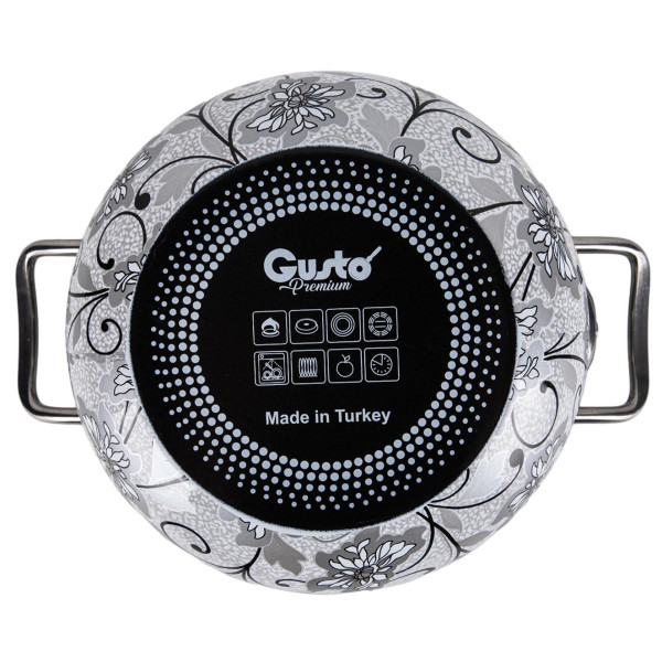 Фото - Кастрюля Gusto GT-T-218-С Мережка Premium 18 см 3.1 л