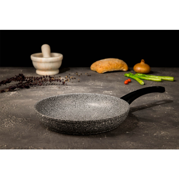 Фото - Сковорода универсальная Biol 24136Р Гранит Грей 24 см