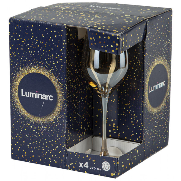 Фото - Набор бокалов Luminarc Селест Золотой мед 4х270 мл (P9306/1)
