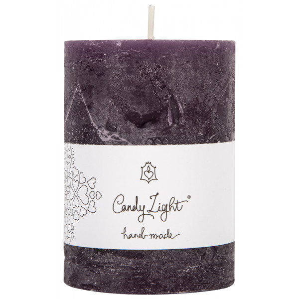 Фото - Свеча декоративная Candy Light темный фиолет C07*10/1-4.6