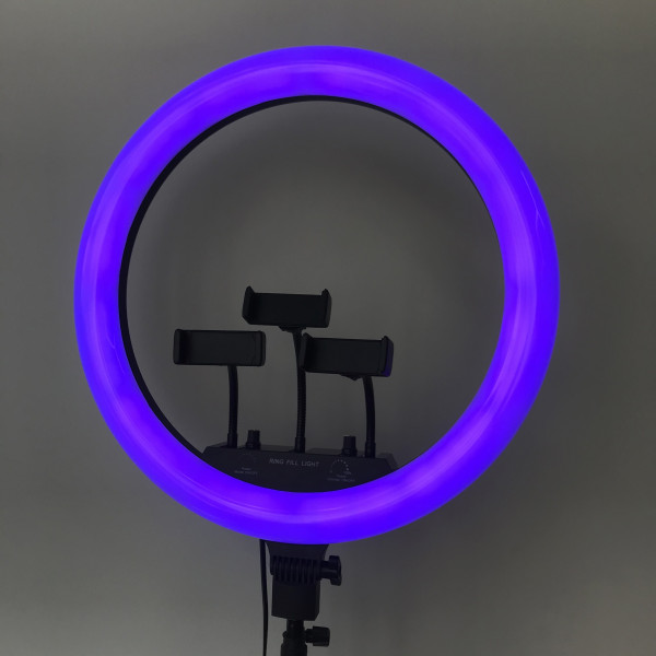 Фото - Набор для блогера Lovely Stream Кольцевая LED лампа 18'' c пультом управления и штативом (31456/31545)