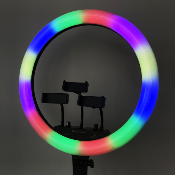 Фото - Набор для блогера Lovely Stream Кольцевая LED лампа 18'' c пультом управления и штативом (31456/31545)