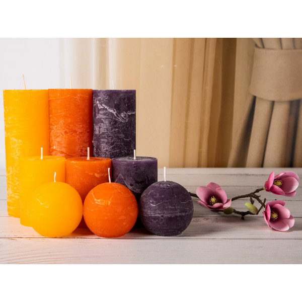 Фото - Свеча декоративная Candy Light темный фиолет C07*10/1-4.6