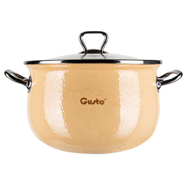 Фото - Кастрюля Gusto GT-T-220-PM Пряженое молоко Premium 20 см 4 л