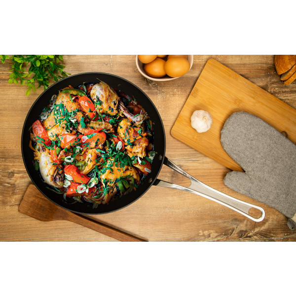 Фото - Сковорода ВОК Tefal E4961932 Jamie Oliver Premium 28 см
