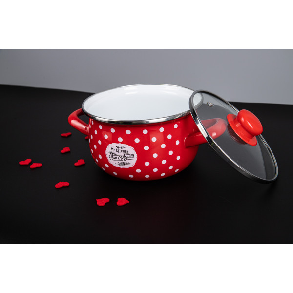 Фото - Кастрюля Gusto Красный мухомор 16 см 2,1 л