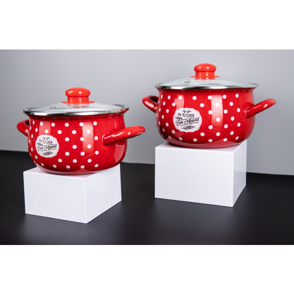 Фото - Кастрюля Gusto Красный мухомор 16 см 2,1 л