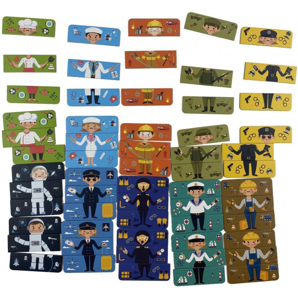 Фото - Настольная игра (до 2 лет) 2D3D Профессии 2D3D (2D3DNU2110)