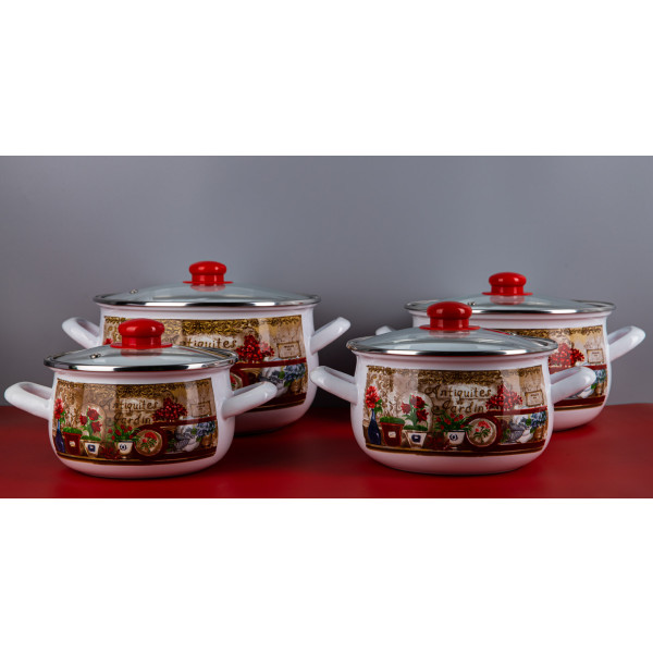 Фото - Кастрюля Gusto GT-T-118-FG Цветочный сад 18 см 3.1 л