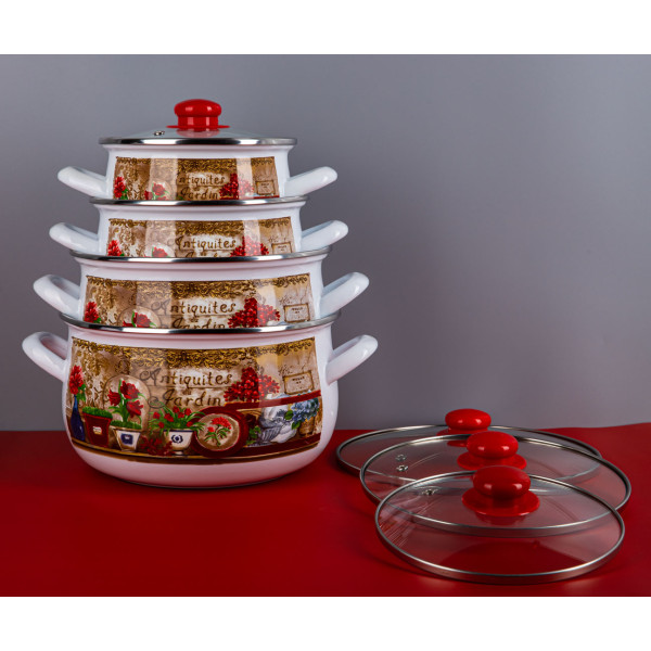 Фото - Кастрюля Gusto GT-T-118-FG Цветочный сад 18 см 3.1 л