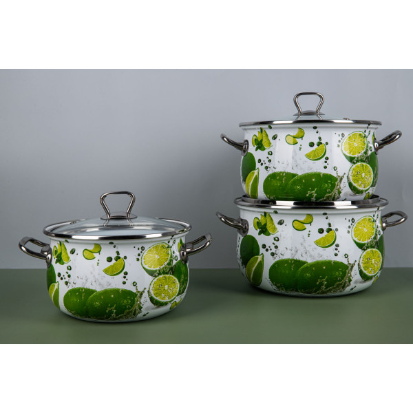 Фото - Кастрюля Gusto GT-T-122-LI Яркие лаймы Premium 22 см 5.1 л