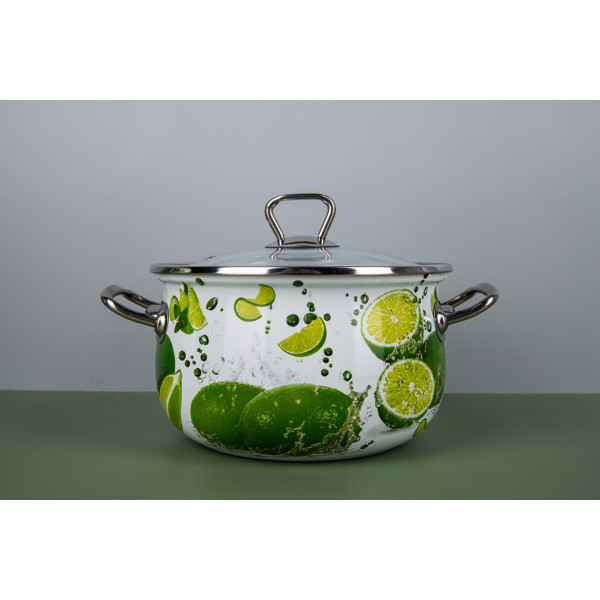 Фото - Кастрюля Gusto Яркие лаймы Premium 18 см 3,1 л (GT-T-118-LI)