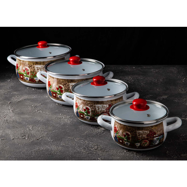 Фото - Кастрюля Gusto GT-T-118-FG Цветочный сад 18 см 3.1 л