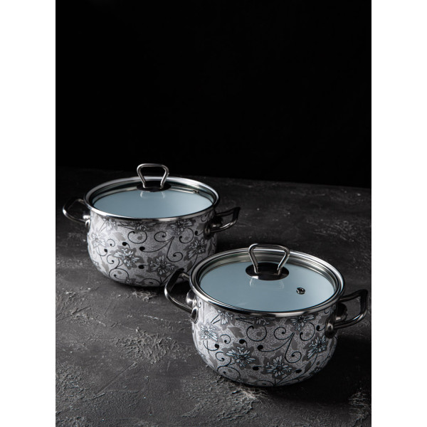 Фото - Кастрюля Gusto GT-T-218-С Мережка Premium 18 см 3.1 л