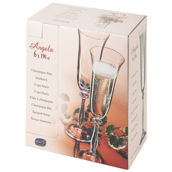Фото - Набор бокалов Bohemia Angela 6*190 мл (b40600)