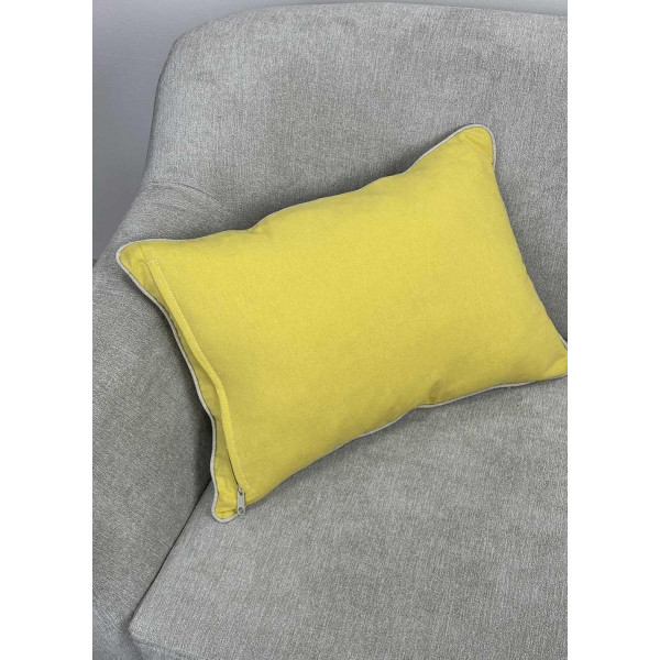 Фото - Подушка декоративная Прованс желтая Пара птичек 35х50 см (033333)