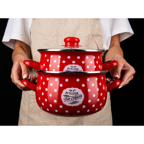 Фото - Кастрюля Gusto Красный мухомор 16 см 2,1 л