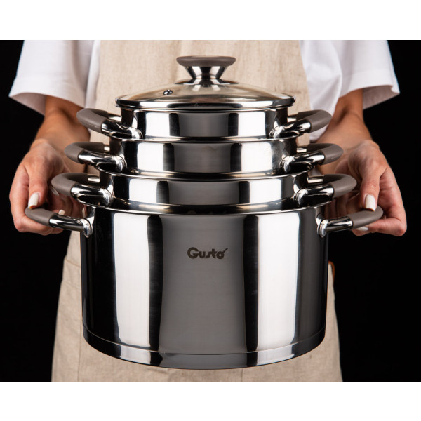 Фото - Кастрюля Gusto GT-1103-20 Level 20 см 3.6 л