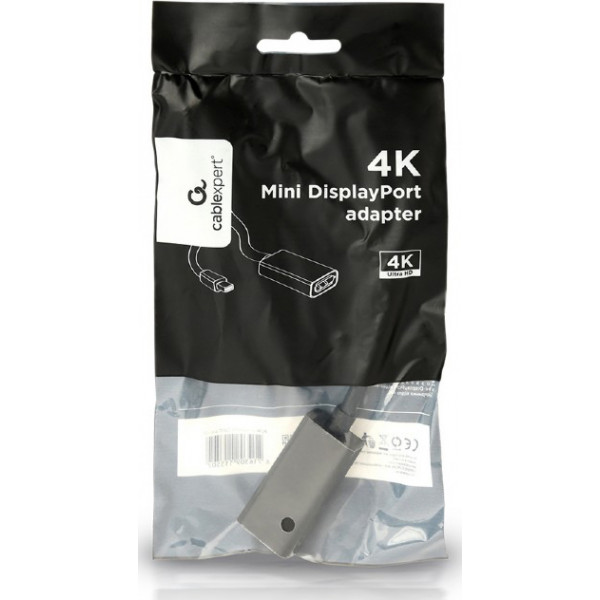 Фото - Переходник Mini Display Port-VGA Cablexpert A-mDPM-DPF4K-01 0.15m Black (A-mDPM-DPF4K-01)