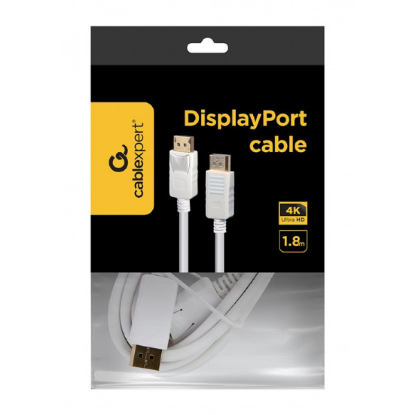 Фото - Кабель Cablexpert DisplayPort - DisplayPort V 1.2 (M/M) 1.8m (CC-DP2-6-W)