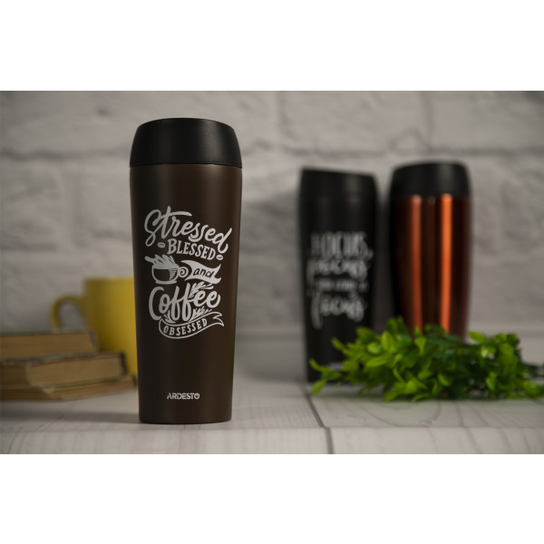 Фото - Термокружка Ardesto Coffee time Cup, 450 мл (AR2645DBB)
