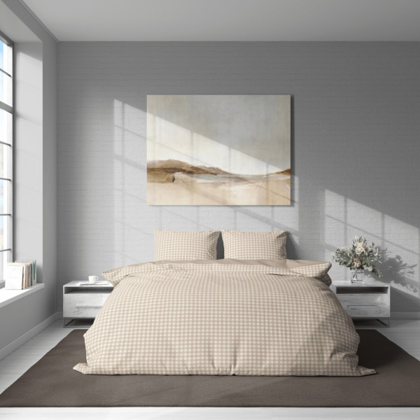 Фото - Комплект постельного белья Lelit Бязь Бежевый Двуспальный B-1173 (1196541)