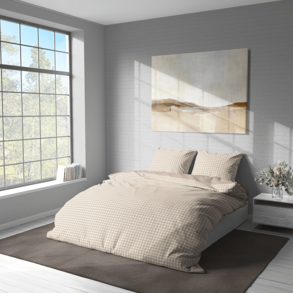 Фото - Комплект постельного белья Lelit Бязь Бежевый Двуспальный B-1173 (1196541)