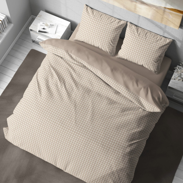 Фото - Комплект постельного белья Lelit Бязь Бежевый Двуспальный B-1173 (1196541)