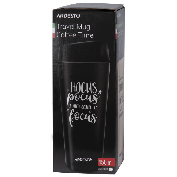 Фото - Термокружка Ardesto Coffee time Hocus, 450 мл (AR2645DMB)