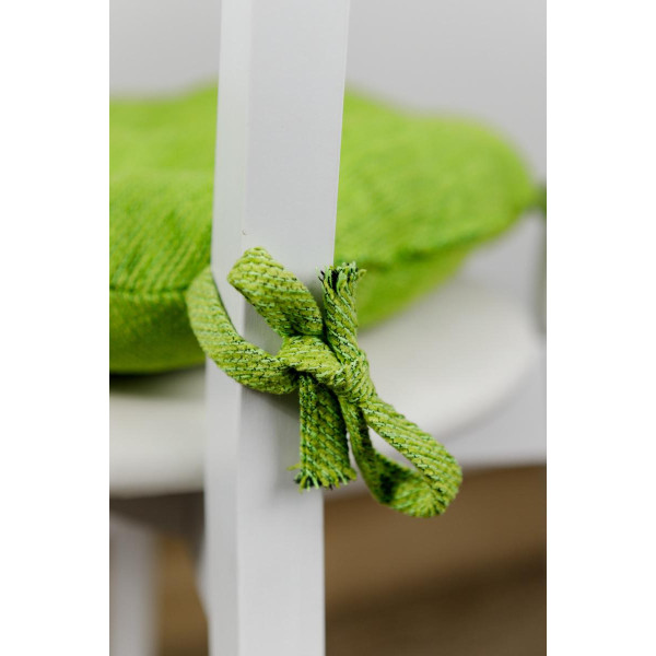 Фото - Подушка для стула Прованс CHENILLA салатовая D40 см (039026)