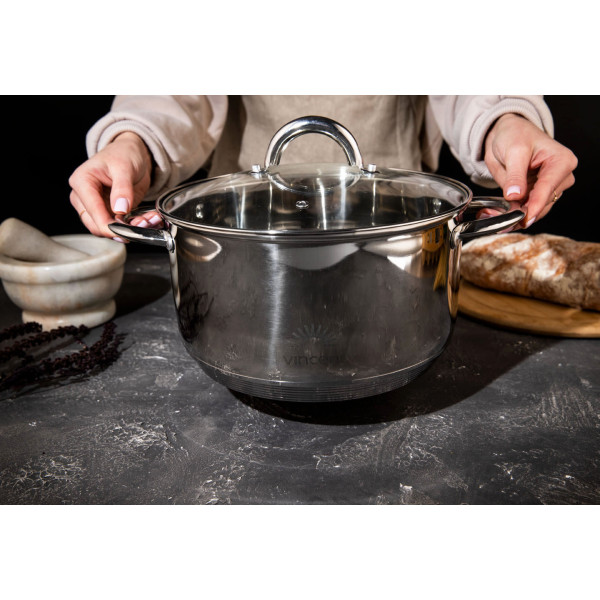 Фото - Кастрюля Vincent 24 см 6.1 л (VC-3167-24)