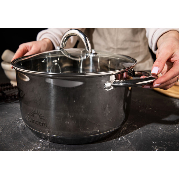 Фото - Кастрюля Vincent 24 см 6.1 л (VC-3167-24)