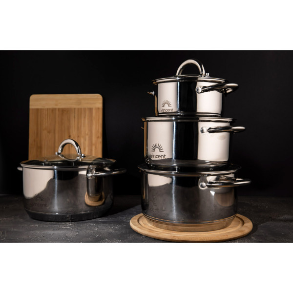 Фото - Кастрюля Vincent 24 см 6.1 л (VC-3167-24)