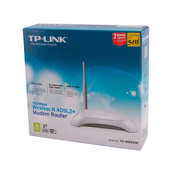 Фото - Маршрутизатор ADSL TP-Link TD-W8901N