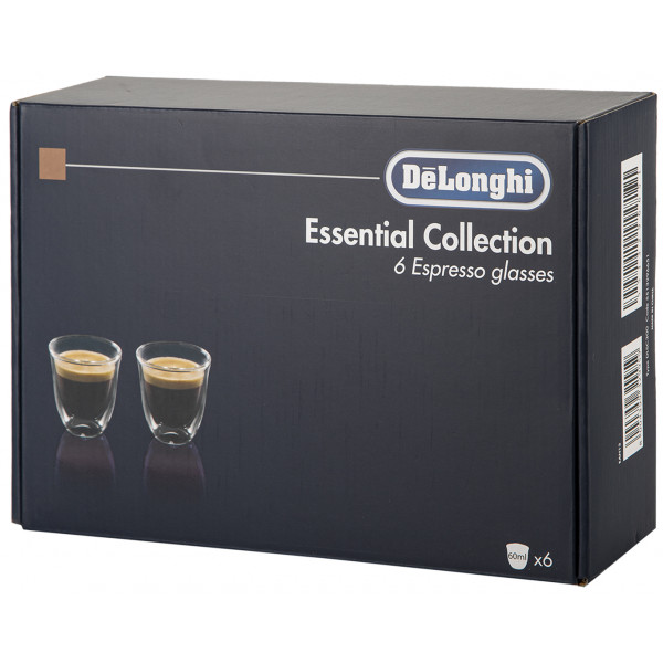 Фото - Набор стаканов с двойными стенками Delonghi DLSC300 Espresso 6 пр.