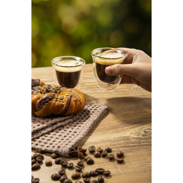 Фото - Набор стаканов с двойными стенками Delonghi DLSC300 Espresso 6 пр.